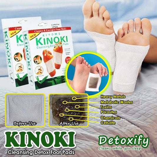 Kiyome Kinoki Detox Foot Pads | Pain-Free Cleansing Pads for Toxin Removal, Stress Relief & Improved Vital Organ Function | Red & Blueberry Variants (Random Variant)